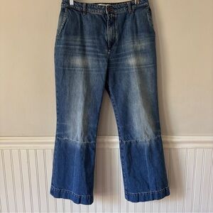 Victoria Beckham Jeans Trouser Style Wide Leg Mid Rise Made in Italy